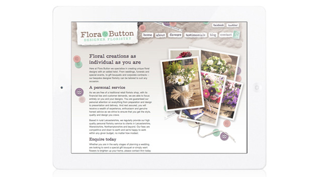 Flora Button website