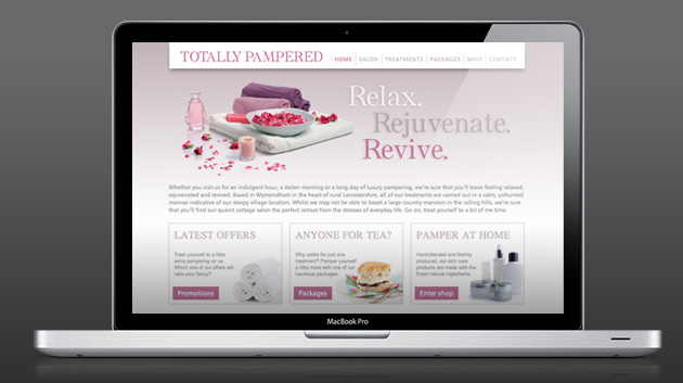 Totally Pampered Website