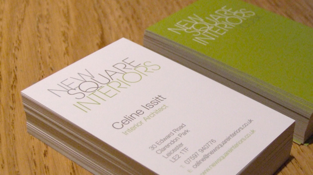 New Square Interiors Business Cards